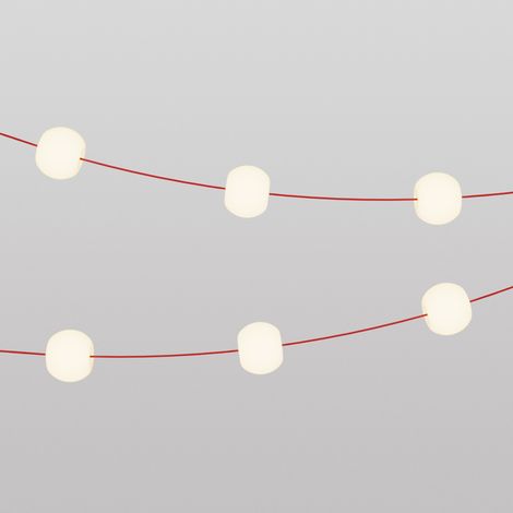 Creative Cables - Guirlande lumineuse extérieure Marina6 Cherry à 6 points, IP67, étoile de mer rouge (1/5)