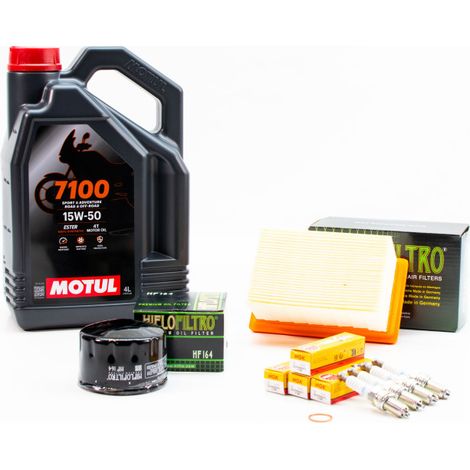Kit Révision Filtres Bougies pour BMW R 1200 GS de 2004 à 2007 - MOTUL 7100 15W50 4L