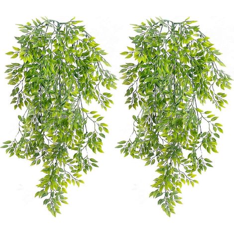 Plante artificielle, lot de 2 plantes artificielles suspendues décoratives (1/5)