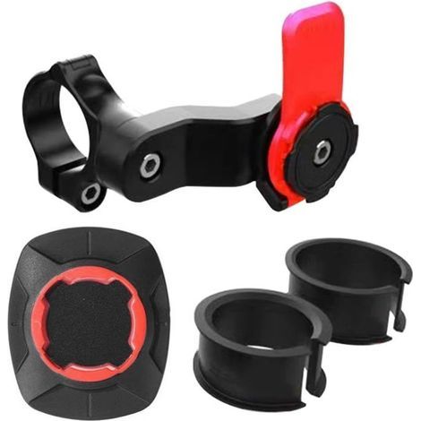 Supporto per cellulare da bicicletta - Ammortizzatore di vibrazioni per moto - Nero, Universale - per smartphone da 4,7 a 7,2" (1/5)