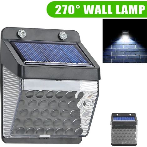 (151-A) 30 LED Lampe solaire murale avec détecteur de mouvement PIR, lampe solaire extérieure étanche, éclairage public solaire, décoration de jardin (1/5)