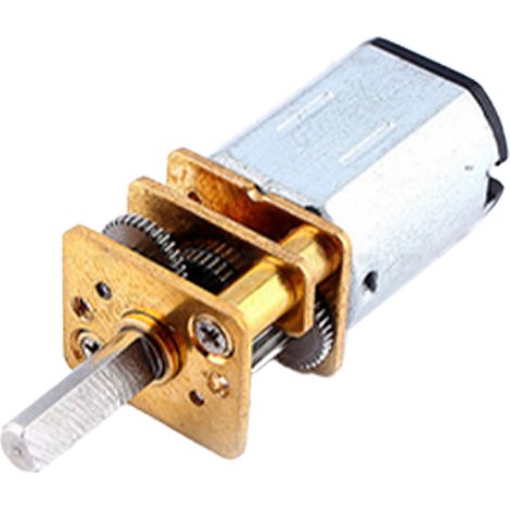 Nouveau N20 DC3V 6V 12V 50-2000 tr/min moteur à courant continu à engrenages de réduction de vitesse avec boîte de vitesses en métal (1/5)