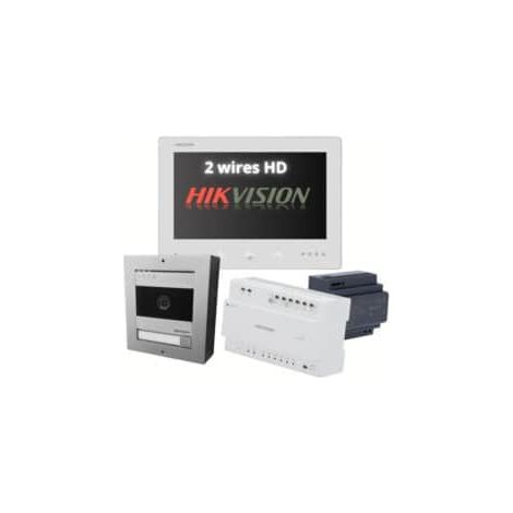 Kit interphone vidéo numérique 2 fils DSKIS704EY – Écran tactile 7' – Caméra 2 MP avec vision nocturne – IP65 pour extérieur (1/5)