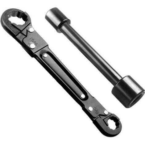 Outils de plomberie – Kit de clés pour robinets d'arrêt d'angle, outils professionnels pour plombiers permettant une installation facile des robinets d'arrêt d'angle et des écrous.