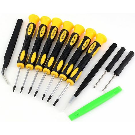 Kit de 12 tournevis pour la réparation électronique : compatible avec iPad, MacBook, PC, smartphones et tablettes. (1/5)