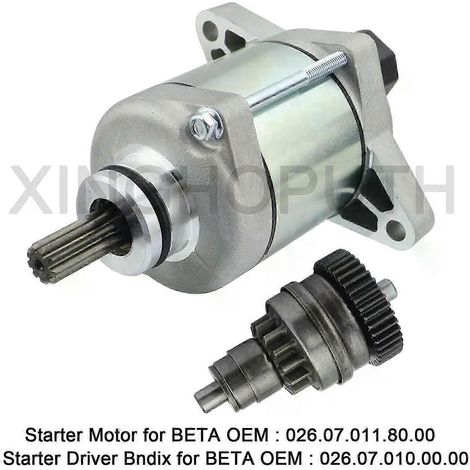 Ensemble démarreur et pignon Bendix (2 pièces) pour 250RR, 300RR, 300RX, 250, 300 Xtrainer (OEM : 026.07.011.80.00 026.07.010.00.00) (1/5)