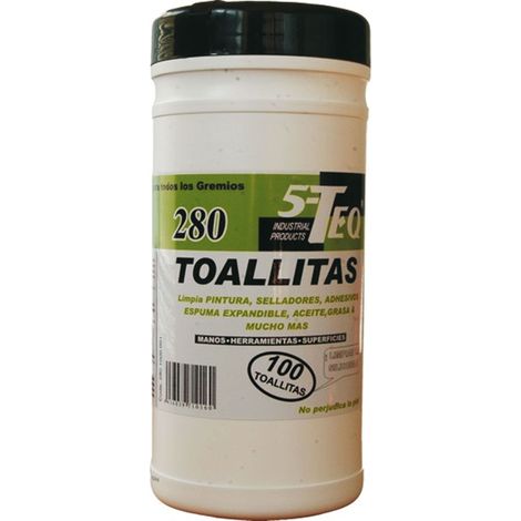 Toallitas limpiadoras multiusos 5-Teq 280 100 Unidades