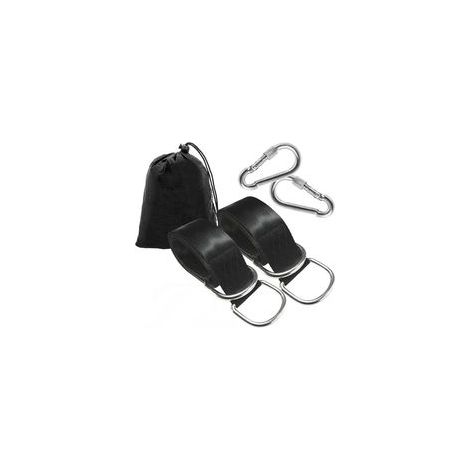 Sangles de suspension pour balançoire d'arbre, balançoires en corde pour arbre, kit de suspension avec mousquetons de sécurité, terylene, convient à toutes les balançoires et hamacs, 5cm1.2m