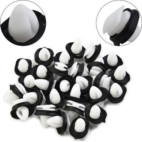 Lot de 100 Agrafe Garniture Fixation Clip Panneau Joint Porte Pour Fiat Ducato 71728806,8565.43, 856543 (1/4)