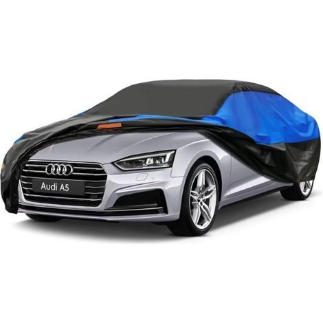 Autoabdeckung wasserdicht atmungsaktiv für Audi A5 (2009-2024) Schwarz Blau (1/5)