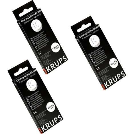 Lot de 3 boîtes de pastilles détergentes (XS300010) Accessoires et entretien KRUPS, MAGIMIX, ROWENTA, SEB