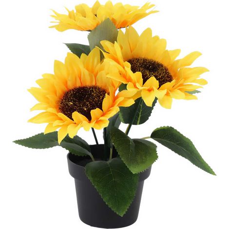Künstliche Sonnenblumenpflanze, 20 cm (1/5)