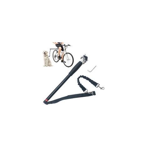 Laisse pour Chien De Vélo, Pet Dog Bicycle Leash, Laisse d'exercice pour Chien Mains Libres, Laisse Rétractable en Acier Inoxydable Installation (1/5)