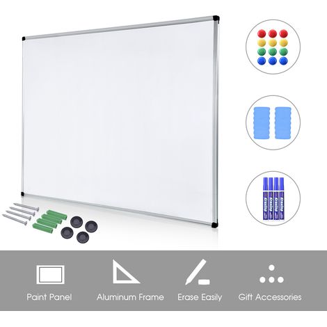 Tableau blanc magnétique Ymiko 36x48 pouces, ardoise effaçable à sec, grand tableau mural pour bureau et maison (1/5)
