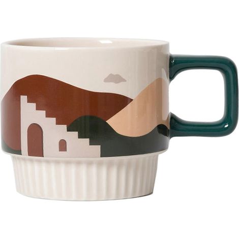 Mug à lait en porcelaine au design créatif, style nordique, tasse à café/thé (1/5)