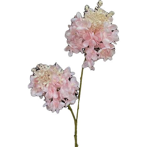 Fiori artificiali, tipo ortensia, per interni, rosa, 1 pezzo-b (1/2)