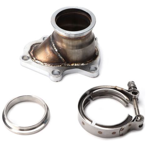 DEESSE SHOP-Adaptateur de Bride Turbo, Bride de Tuyau de Descente Automobile à 5 Boulons vers Adaptateur de Conversion de Bande V de 2,5 Pouces Turbocompresseur Td04 de Remplacement 14412aa451 avec Ad (1/5)