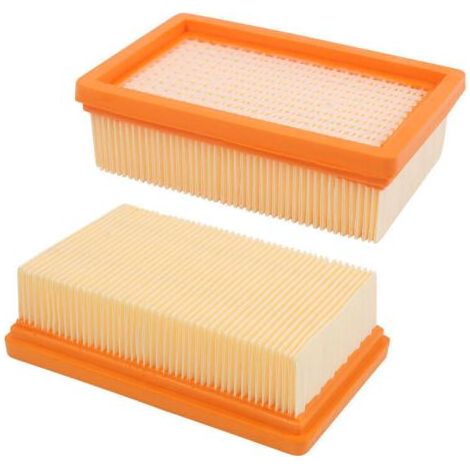 Lot de 2 filtres plissés plats de rechange Karcher Mv4 Mv5 Mv6 Wd4 Wd5 Wd6, Wd4p Wd5p Wd6p Wet-dry Vacuu, (1/4)