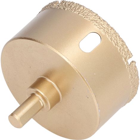 Scie cloche diamantée 70mm carbure pour carrelage porcelaine, verre, ouvre-trou de forage, queue triangulaire (1/5)