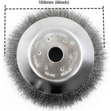 150-200mm Grass Trimmer Head Thin Steel Wire Brush Cutter Dust Removal Weeding Plate for Lawn mower 6"-8" Bowl Wheel Garden Part