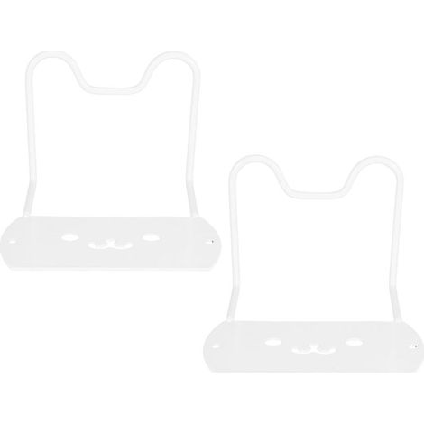 de 2 supports de matelas antidérapants blancs avec butée (1/5)