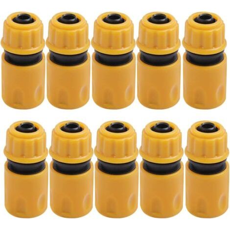 Pair - Embout Tuyau Arrosage 10pcs, Embout Tuyau d'Arrosage, Jardin en Plastique Raccords d'Arrosage Rapides, Raccord Arrosage, Embout Arrosage, Raccord Tuyau, Jardin Raccords d'Arrosage Rapides-JUSCH (1/4)