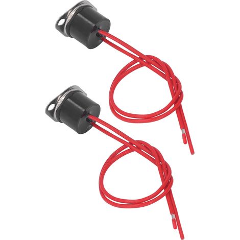 Thermostat bimétallique étanche en deux parties avec interrupteur de contrôle de température, thermostat à réponse rapide, 10A 250V 20℃. (1/5)