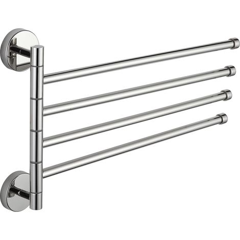 Mexen crochet porte-serviettes quadruple rotatif, Chrome - 7039244-00 (1/2)