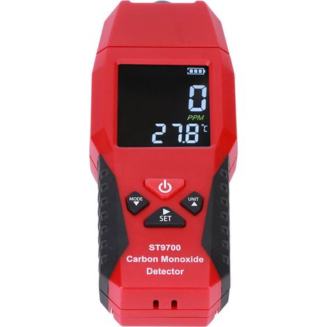 Tragbares Kohlenmonoxidmessgerät ST9700, CO-Gastester, Luftqualitätsmonitor, Display (1/5)