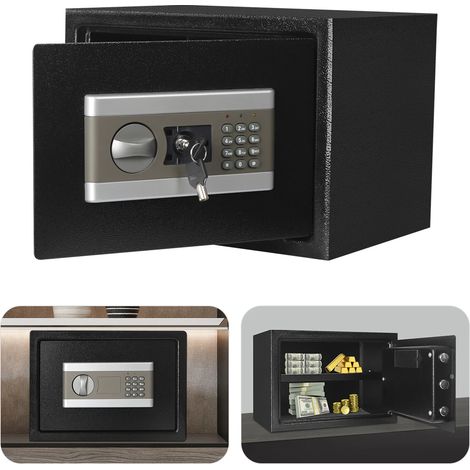 17L elektronischer Safe Möbeltresor Wandtresor Passwortsafe für Familien, Schlafzimmer, Klassenzimmer, Büros
