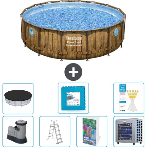 Bestway Piscina Bestway Power Steel Redonda - 488x122 cm - 8-piezas  S601 (1/4)