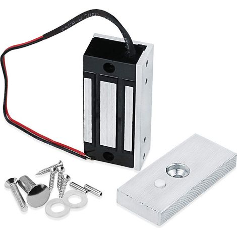 Serrure électromagnétique 60 kg Contrôle d'accès Serrure magnétique électronique DC 12 V Fail Safe NC Mini serrure de porte pour système de sécurité électrique (1/5)