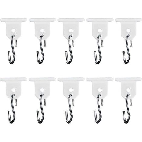 Lot de 10 crochets pour auvent de camping-car, clips lumineux, accessoires de camping, crochets en forme de S pour tente, décoration intérieure et extérieure (1/5)