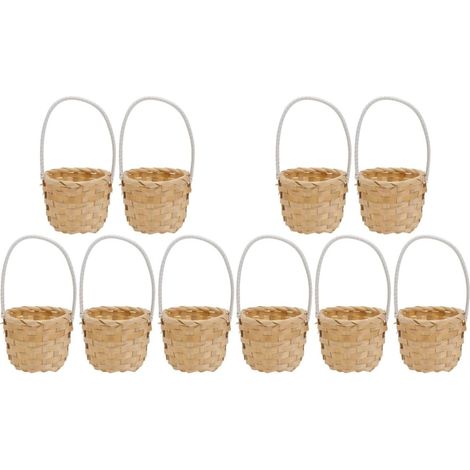 Petit De Pique en Tressé Paniers De Rangement Et DéCoratifs Petit À Fleurs Et Portable à LitièRe De Mariage DéCoration De Banquet (1/5)