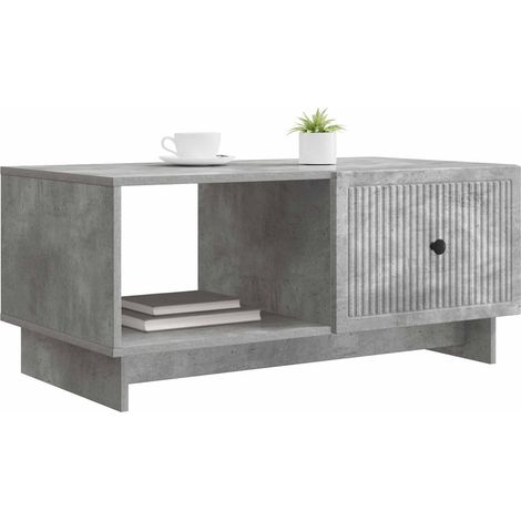 Maison Exclusive - Tavolino da salotto Grigio Cemento 90 x 50 x 40 cm