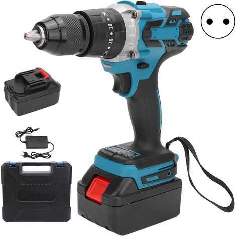 Set de tournevis électrique sans fil, perceuse rechargeable batterie lithium 13mm, prise UE AC110-240V (1/5)