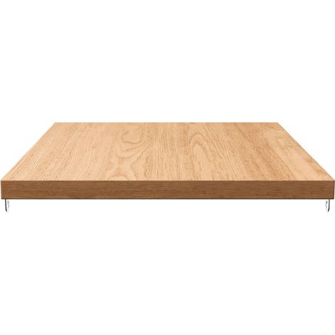 Étagère de rangement 40 cm en bois naturel pour salle de bain. Fournie avec matériel de fixation,utilisable seule ou en complément.