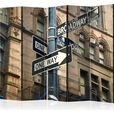Paravento - All roads lead to Broadway II [Room Dividers] - 225x172 (1/4)