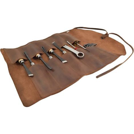 Rueda portaherramientas de cuero, bolsa de herramientas grande (1/5)