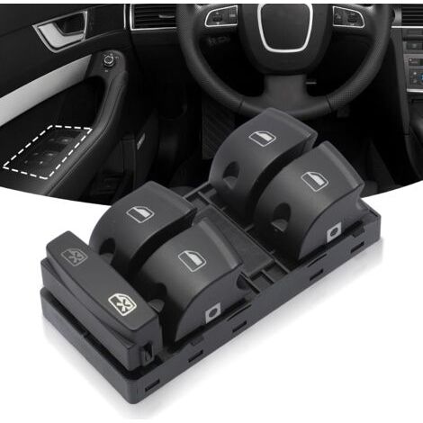 royaluxe-Interrupteur de lève-vitre électrique Contrôle du bouton 4F0959851 pour A3 A6 S6 Q7 interrupteur lève-vitre 4F0959851G 4F0959851A 4F0959851F (1/5)
