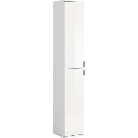 Armadio BODITE – 2 porte – Bianco lucido – Design moderno e pratico