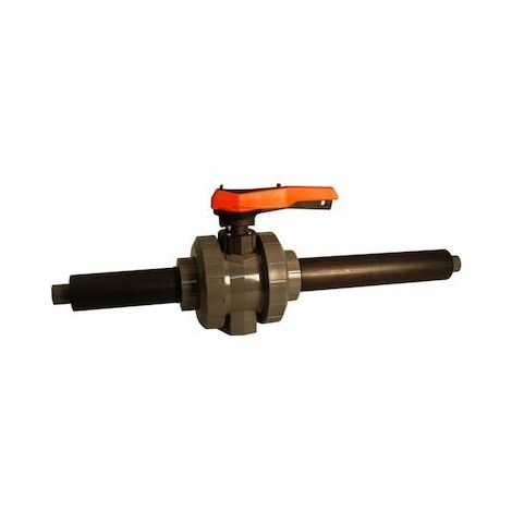 Clapet anti-retour GF 562 PVDF/FKM d 20 à bride fixe, ressort 1.4310