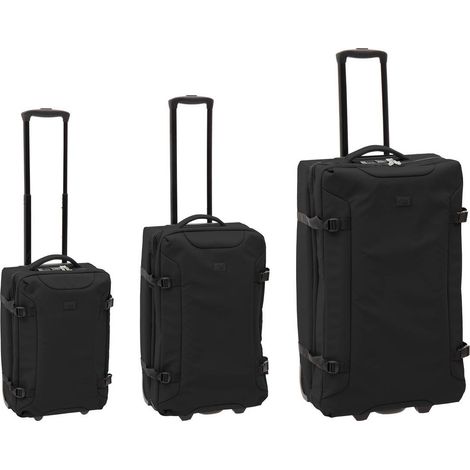 3er-set schwarze weichschalenkoffer - 5five (1/5)