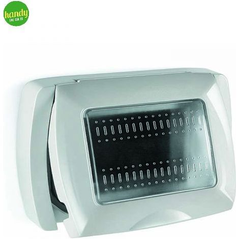 Placca autoportante 503 Elettrocanali my life ip55 grigia