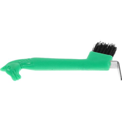 Brosse à Sabots pour Chevaux avec Poils Rigides, Manche Antidérapant Ergonomique, Nettoyeur de Sabots Portable 18,5 Cm, Outil de Soin pour Écurie et Ferme, Cure-pied Polyvalent (1/5)