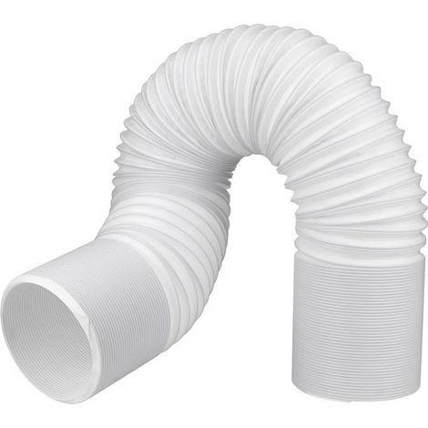 Manguera universal portátil de 2 metros para aire acondicionado, de 130 mm de diámetro, apta para aires acondicionados, deshumidificadores y extractores de aire. (1/4)