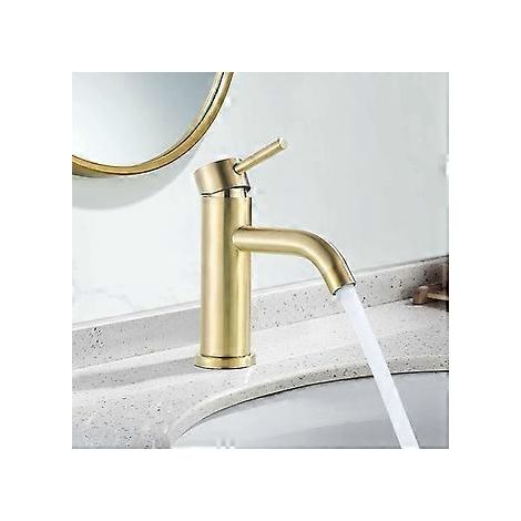 Elegante Einhebel-Waschtischarmatur, einfache Installation, Luftsprudler für weicheren Wasserstrahl, reduziert Spritzer und Geräusche für ein stilvolles Badezimmer