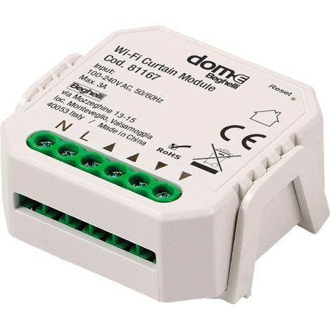 Actionneur de module intelligent pour volets motorisés Wi-Fi Dom-e Beghelli 81167