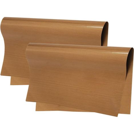 2 feuilles Tapis de Cuisson Réutilisable Tapis de Pâtisserie Lisse et Résistant Chaleur pour Moules à Gâteau Protection Plaque Cuisson'-'- (1/5)