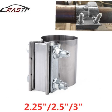 Dieses Auto-Modifikationsset enthält Auspuffrohrschellen, Endrohrschellen und Karosseriehalterungen aus Edelstahl für die Durchmesser 2,25/2,5/3,0 Zoll. Das 2,25-Zoll-Modell ist ebenfalls enthalten. (1/4)
